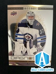 20-21 UD Allure Hockey Diagnostics D-13 Connor Hellebuyck